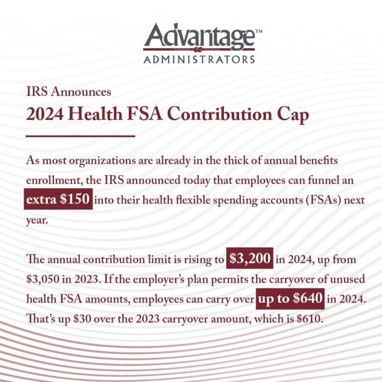 The IRS Just Announced the 2024 Health FSA Contribution Cap!